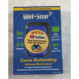 WET STOP 3 Cures Bedwetting Enuresis Alarm w/Loud Sound & Strong Vibration